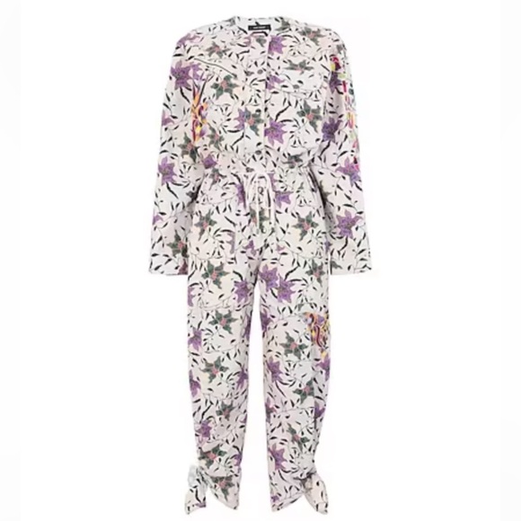 Isabel‎ Marant Gigi Jumpsuit in Soft Pink Multi - Picture 4 of 11